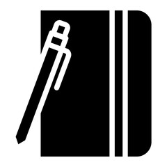 Sticker - book, notebook icon