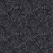 Digital black camouflage, seamless pixel pattern. Urban clothing style, masking dotty camo repeat print. Vector texture