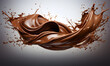 exploding chocolate wave with dynamic c,Generative AI