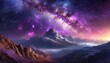 galaxy milky way with purple nebula