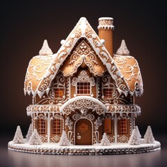 Poster - christmas gingerbread house