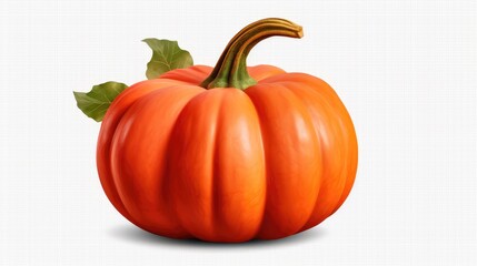 Poster - pumpkin on a white background