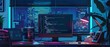 © Creative_Bringer - A modern workspace with a computer displaying programming code