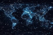 earth connected by blue lines