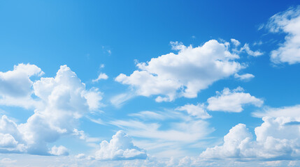 Wall Mural - blue sky with white cloud background. white cloud with blue sky background.