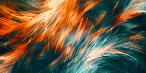 Sticker - Abstract background featuring a feather pattern soft blend colors.