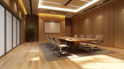Wall Mural - empty business meeting room or conference room