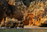 Fototapeta Miasto - Secluded Hidden Beach In Algarve, Portugal