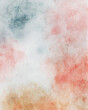 Colorful abstract watercolor background. Pink, yellow, blue texture/
