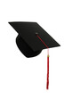 PNG, graduation cap in hands, isolated on white background.