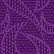 Violet abstract seamless pattern with hand drawn dash lines. Doodle print