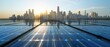 Renewable Energy Plant Solar panels
