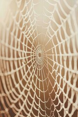 Poster - spider web with dew drops