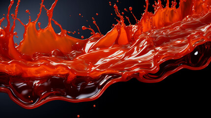 Wall Mural - red liquid splash  high definition(hd) photographic creative image