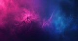 Fototapeta  - Pink and Blue Cosmic Nebula Cloud Illustration