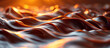 Melted smooth liquid dark chocolate or nut butter or caramel texture abstract background. Sweet food.