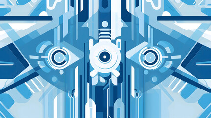 Technology blue computer machine pattern abstract graphic poster web page PPT background