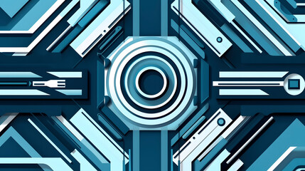 Technology blue computer machine pattern abstract graphic poster web page PPT background