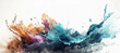colorful watercolor ink splashes, paint 214