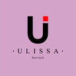 Bundle Minimalistic Logos. Monogram of letters U. square. Vector design. for beauty salon or art studio.
