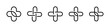Medical Cross vector icons. Medicine, hospital, pharmacy cross icons. Medicine cross symbols