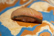 Aging saba sushi in omakase course  - Seasoning mackerel sushi.