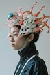 Cyborg Woman's Synthetic Vision Redefines Identity in Futuristic Photography Magazine