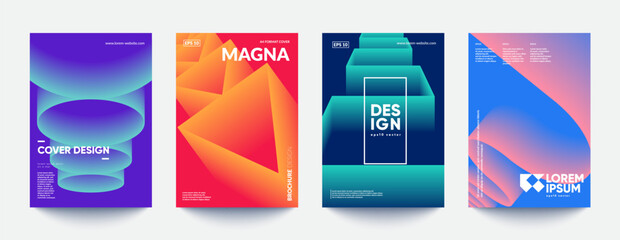 Futuristic cover templates design. Eps10 vector.