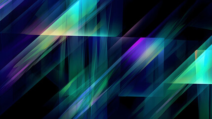 Technology purple and green geometric stripes abstract graphic poster web page PPT background