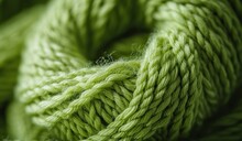 Close-up Texture Of Green Woven Fabric In Natural Light