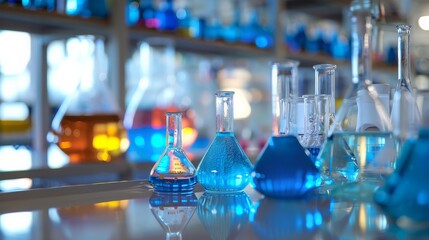 Wall Mural - Chemical Glassware In A Laboratory