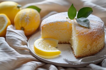 Wall Mural - lemon dessert