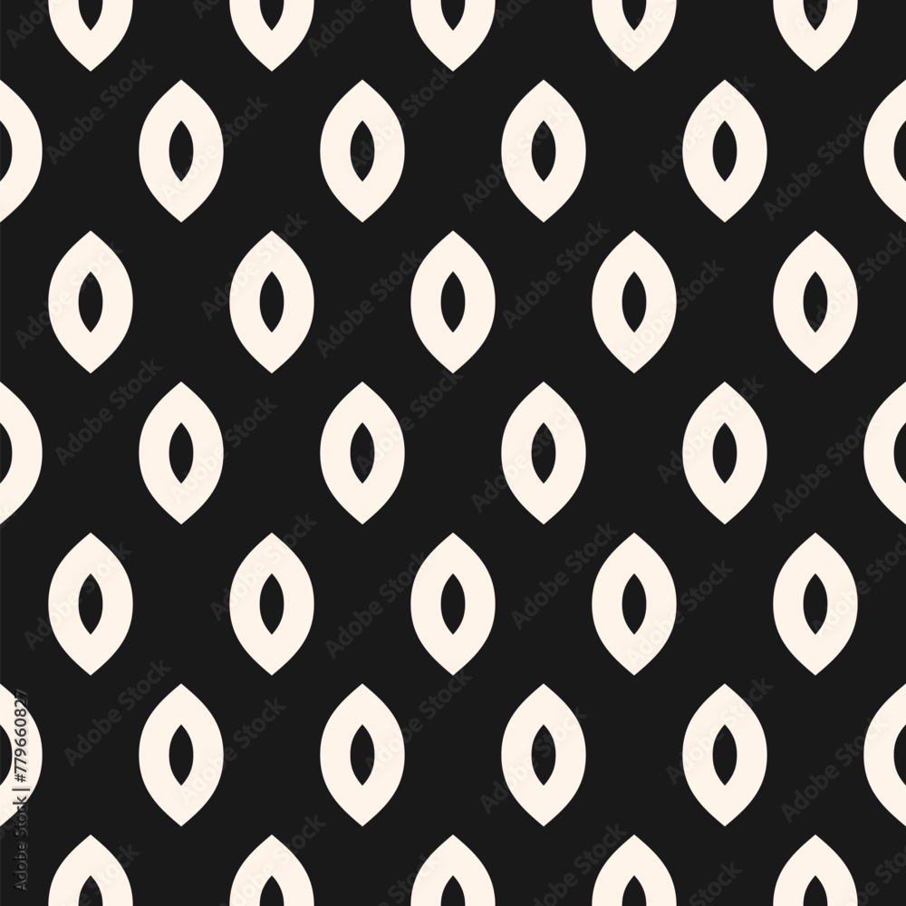 Simple minimalist black and white mesh texture. Vector seamless pattern ...