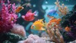 color fish in aquarium marine life
