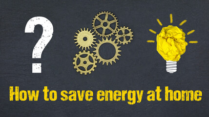 Poster - How to save energy at home