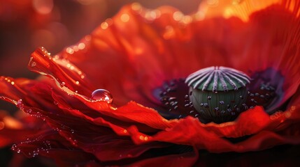 Wall Mural - Flower petal background 