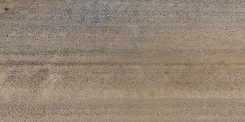 Wall Mural - view from above on texture of gravel road