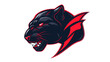 Stealthy panther Gaming Logo vector on transparent background.