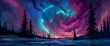 Liquid auroras shimmer and flicker, their neon hues painting the cosmic sky with a breathtaking display of ethereal beauty.