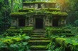 An ancient temple lost in the jungle. A symphony of bird songs accompanies visitors as they explore the temple, adding a touch of natural melody to the ancient architecture.
