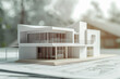 close up of a 3d render of a house, model, concept