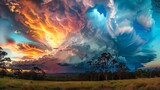 Fototapeta Kosmos - Clouds in the sky photo, beautiful landscape, blue skyscape, nature, heaven