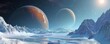 Ganymedes icy terrain and extraterrestrial vistas