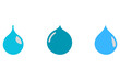 Simple water drop icon set