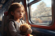 © Ekaterina Senakosava - girl travelling on train