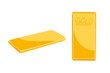 gold bar. vector illustration design
