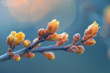 Fototapeta  - Frühlingsknospen an den Bäumen