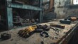 wire cutters, gloves, and tools scattered on a workbench, evidence of illegal activities in a shadow garage