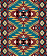 aztec navajo seamless pattern traditional motive vector	