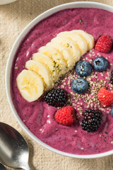 Sticker - Homemade Healthy Berry Smoothie Bowl